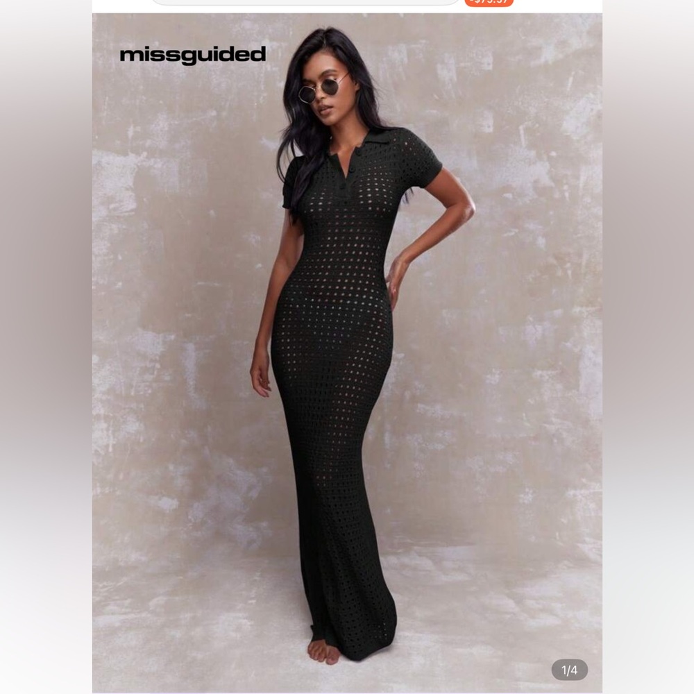 Missguided Black Maxi Dress